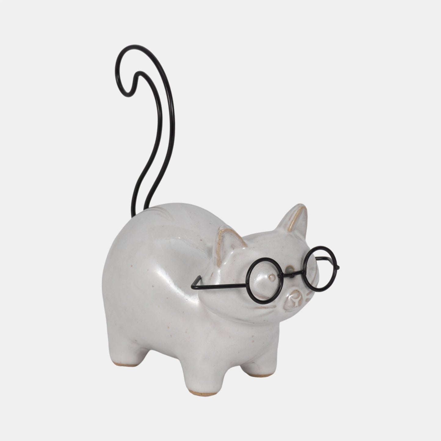 Cerámica, gatito de pie de 6"