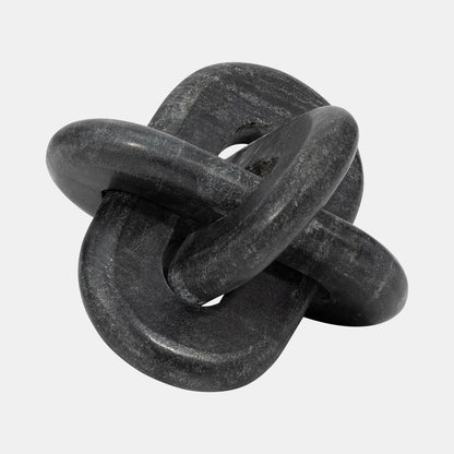 Marble, 6" Knot Decor, Grey