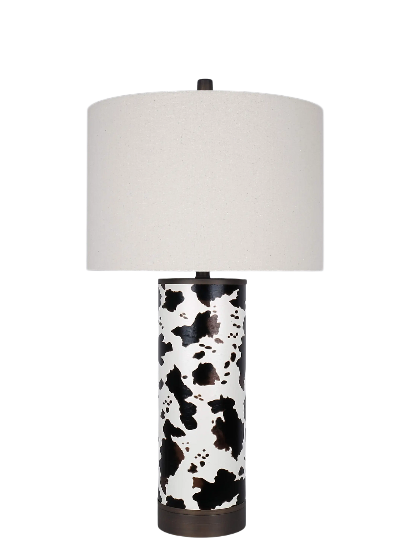 Painted Plains PU Leather & Metal Table Lamp (Case Pack 2)