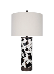 Painted Plains PU Leather & Metal Table Lamp (Case Pack 2)