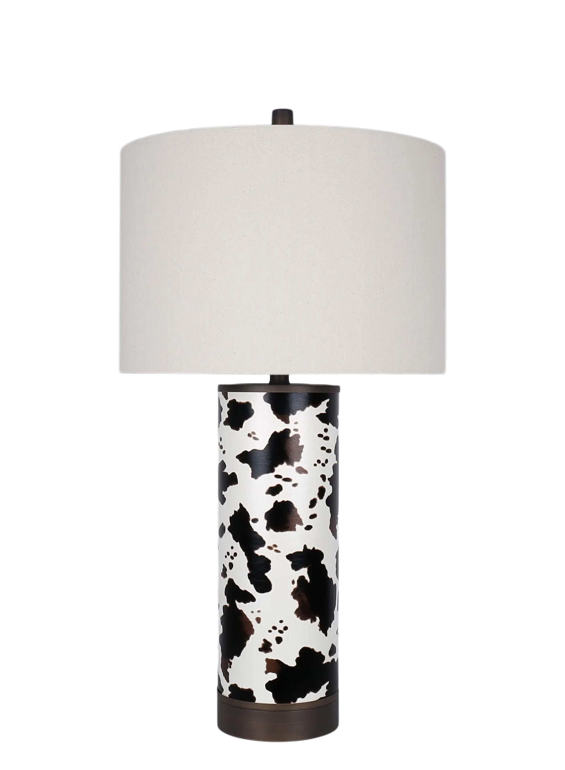 Painted Plains PU Leather & Metal Table Lamp (Case Pack 2)