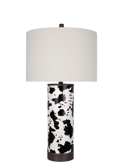 Painted Plains PU Leather & Metal Table Lamp (Case Pack 2)