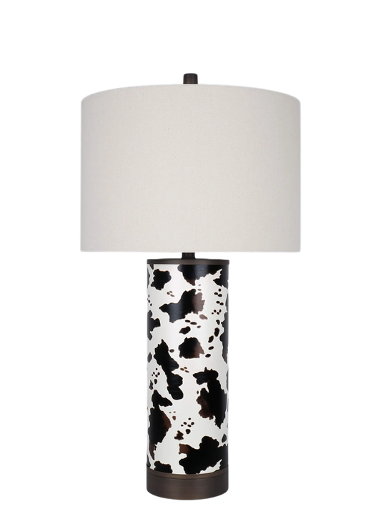 Painted Plains PU Leather & Metal Table Lamp (Case Pack 2)