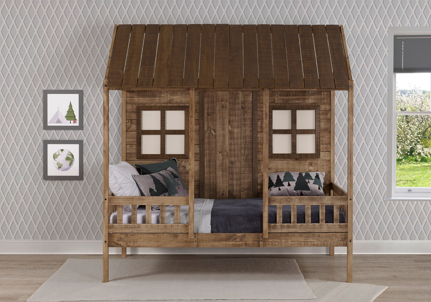 Front Porch Country Low Loft Bed