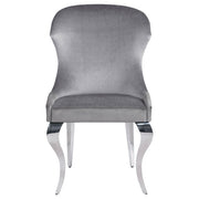 Silla de comedor Cheyanne tapizada en negro (juego de 2)