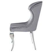 Silla de comedor Cheyanne tapizada en negro (juego de 2)
