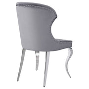 Silla de comedor Cheyanne tapizada en negro (juego de 2)