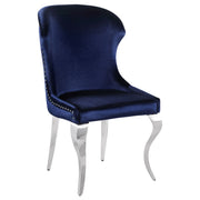 Silla de comedor Cheyanne tapizada en negro (juego de 2)