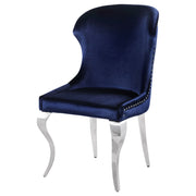 Silla de comedor Cheyanne tapizada en negro (juego de 2)