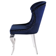 Silla de comedor Cheyanne tapizada en negro (juego de 2)