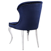 Silla de comedor Cheyanne tapizada en negro (juego de 2)