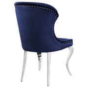 Silla de comedor Cheyanne tapizada en negro (juego de 2)
