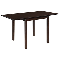 Juego de mesa de comedor abatible Kelso en color capuchino y tostado