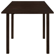 Juego de mesa de comedor abatible Kelso en color capuchino y tostado