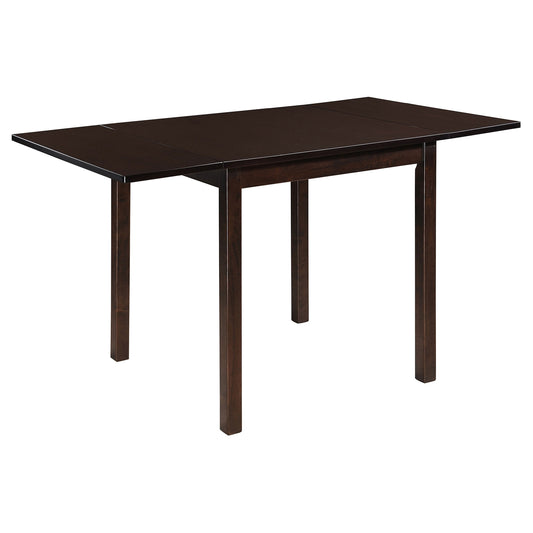 Mesa de comedor extensible rectangular Kelso de 52 pulgadas color capuchino