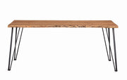 Mesa de comedor Sherman de 71 pulgadas con borde natural de acacia natural