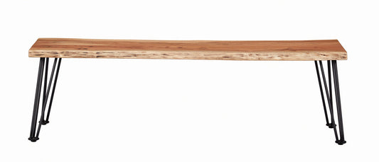 Banco de comedor de madera Sherman de acacia natural