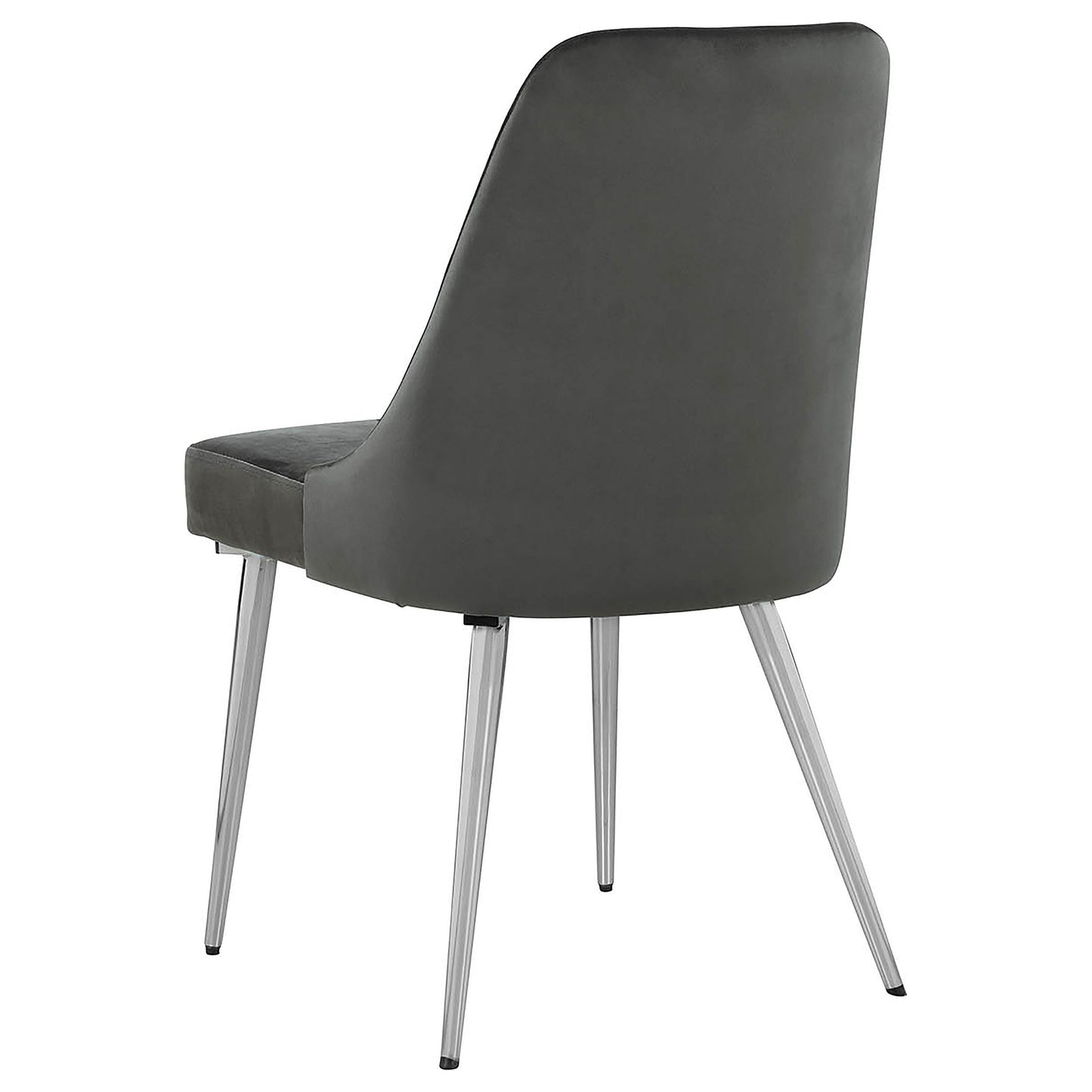 Silla de comedor tapizada Cabianca gris (juego de 2)