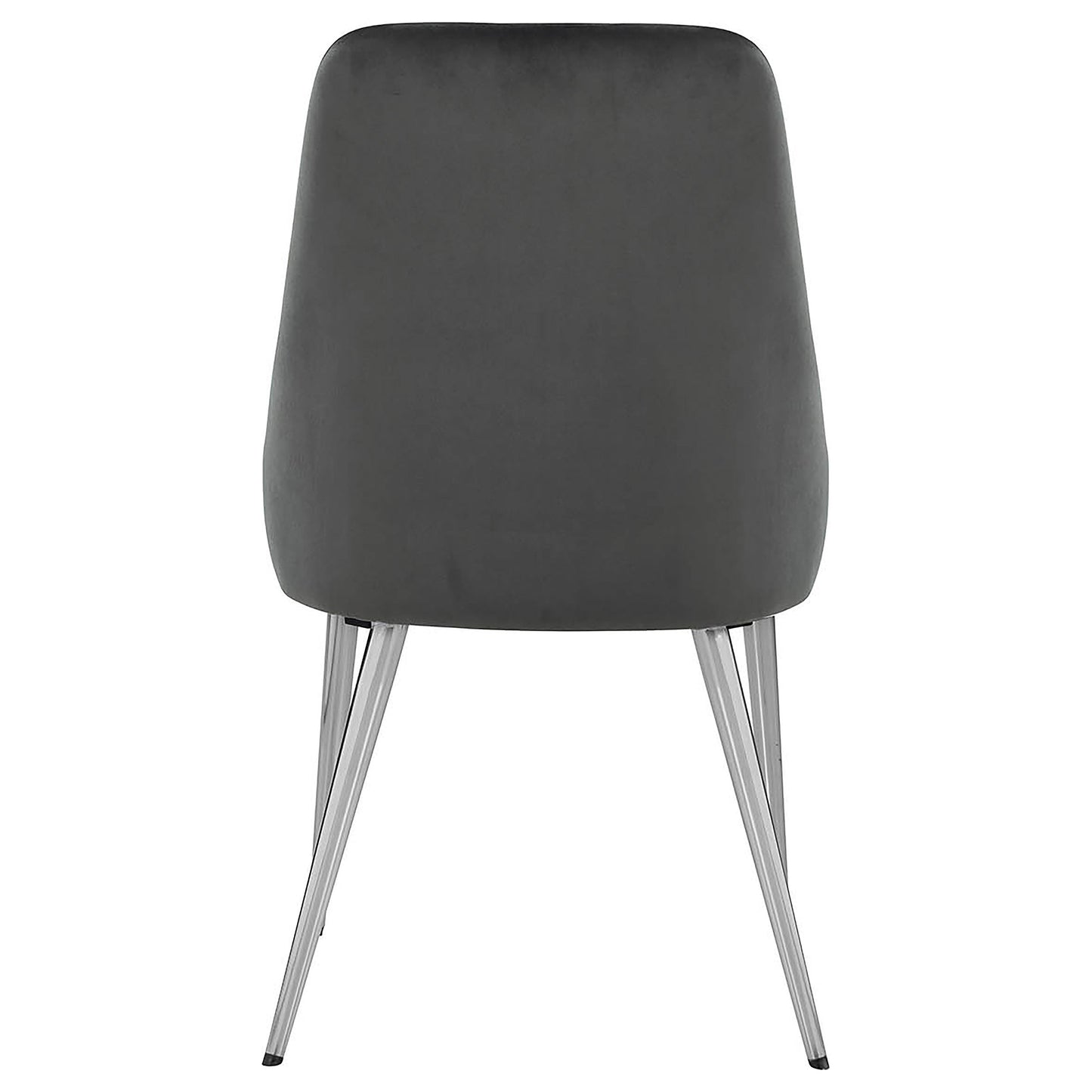 Silla de comedor tapizada Cabianca gris (juego de 2)