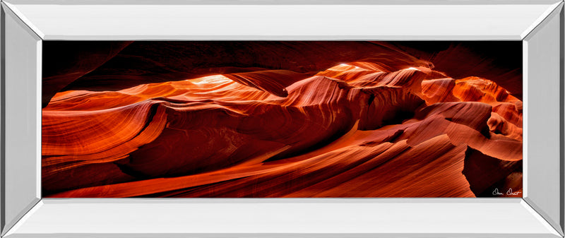 Mirrored Frame Sun Shining Through Canyon VIII By David Drost
