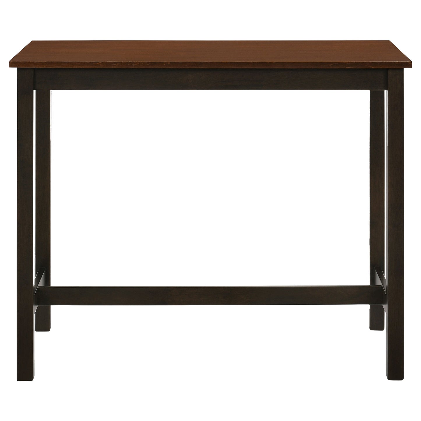 Connie Counter Height Set Chestnut and Dark Brown