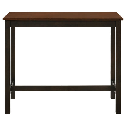 Connie Counter Height Set Chestnut and Dark Brown