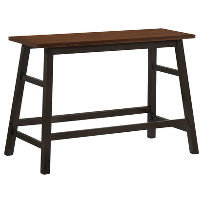 Connie Counter Height Set Chestnut and Dark Brown