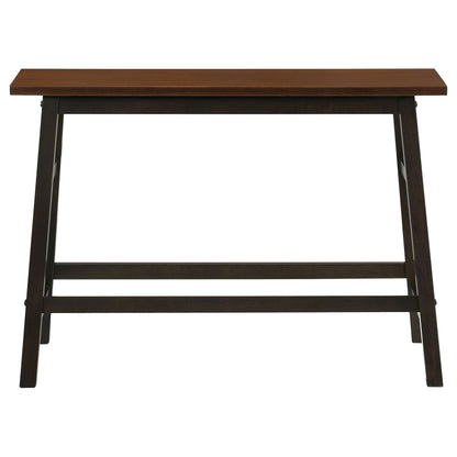 Connie Counter Height Set Chestnut and Dark Brown