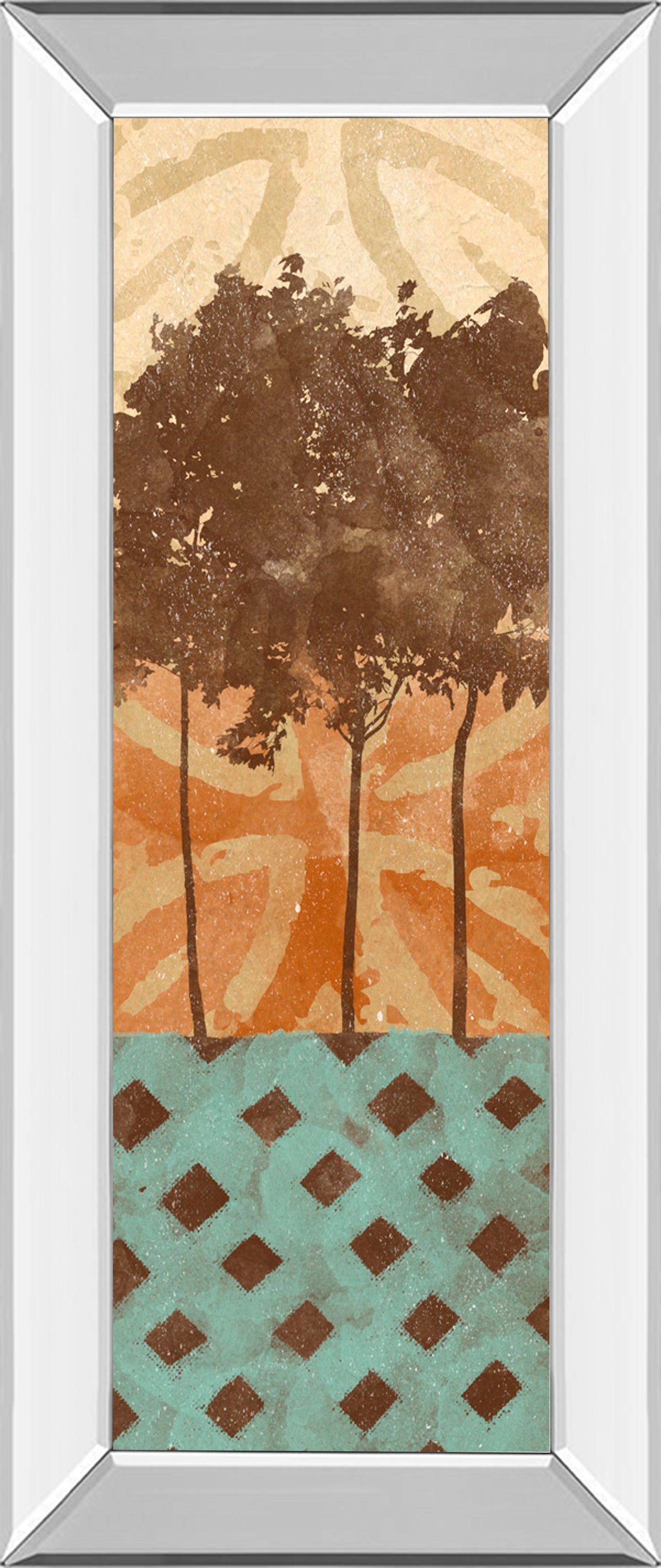 Mirrored Frame Tribal Trio I By Alonzo Saunders