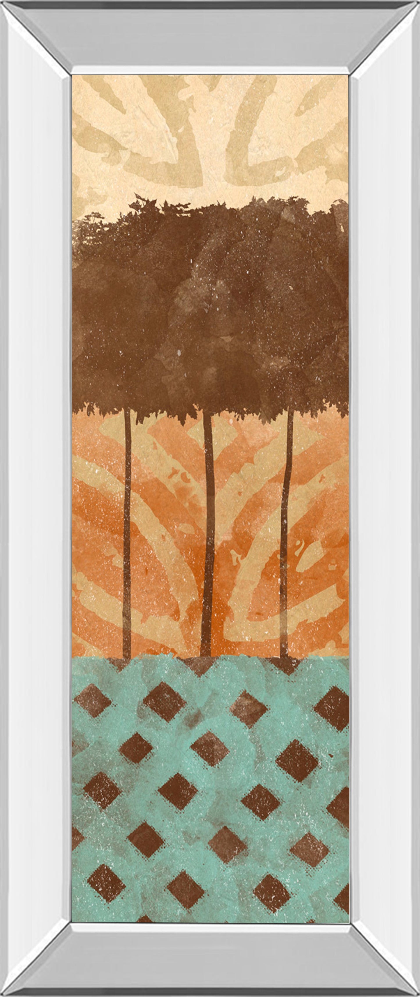 Mirrored Frame Tribal Trio II By Alonzo Saunders