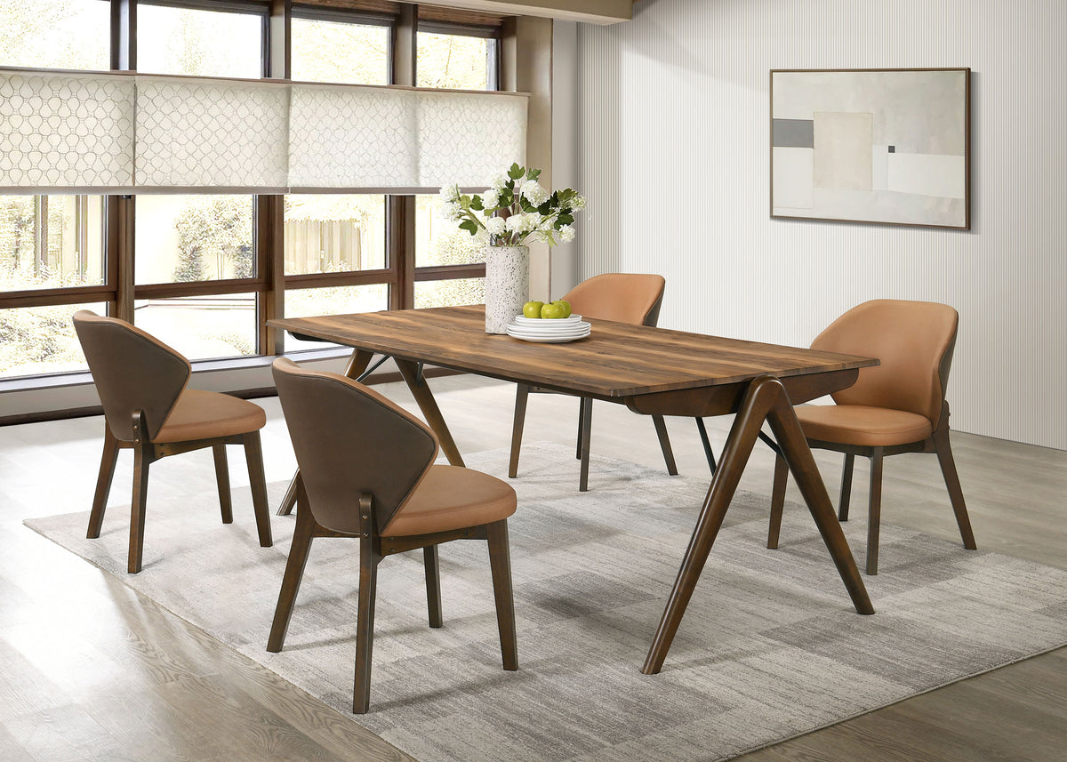 Randolph 5-piece SmartTop™ Rectangular Dining Set Sheesham and Brown
