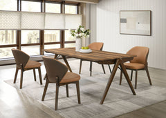 Randolph 5-piece SmartTop™ Rectangular Dining Set Sheesham and Brown