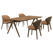 Randolph 5-piece SmartTop™ Rectangular Dining Set Sheesham and Brown