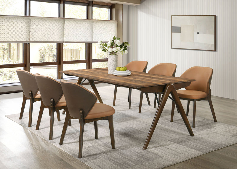 Randolph 7-piece SmartTop™ Rectangular Dining Set Sheesham and Brown