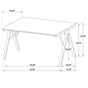 Randolph 82-inch SmartTop™ Rectangular Dining Table Sheesham and Brown