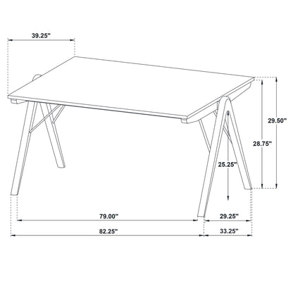 Randolph 82-inch SmartTop™ Rectangular Dining Table Sheesham and Brown
