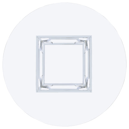 Mesa de comedor redonda Starlight de 54 pulgadas con tapa de vidrio y metal, color latón