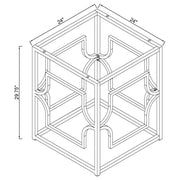 Starlight Square Metal Dining Table Base