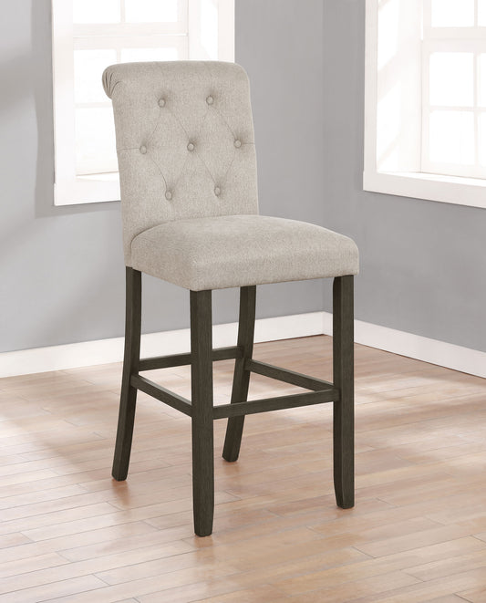 Balboa Fabric Upholstered Bar Chair in Beige