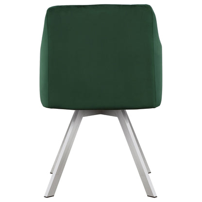 Arika Leatherette Upholstered Swivel Dining Arm Chair Black
