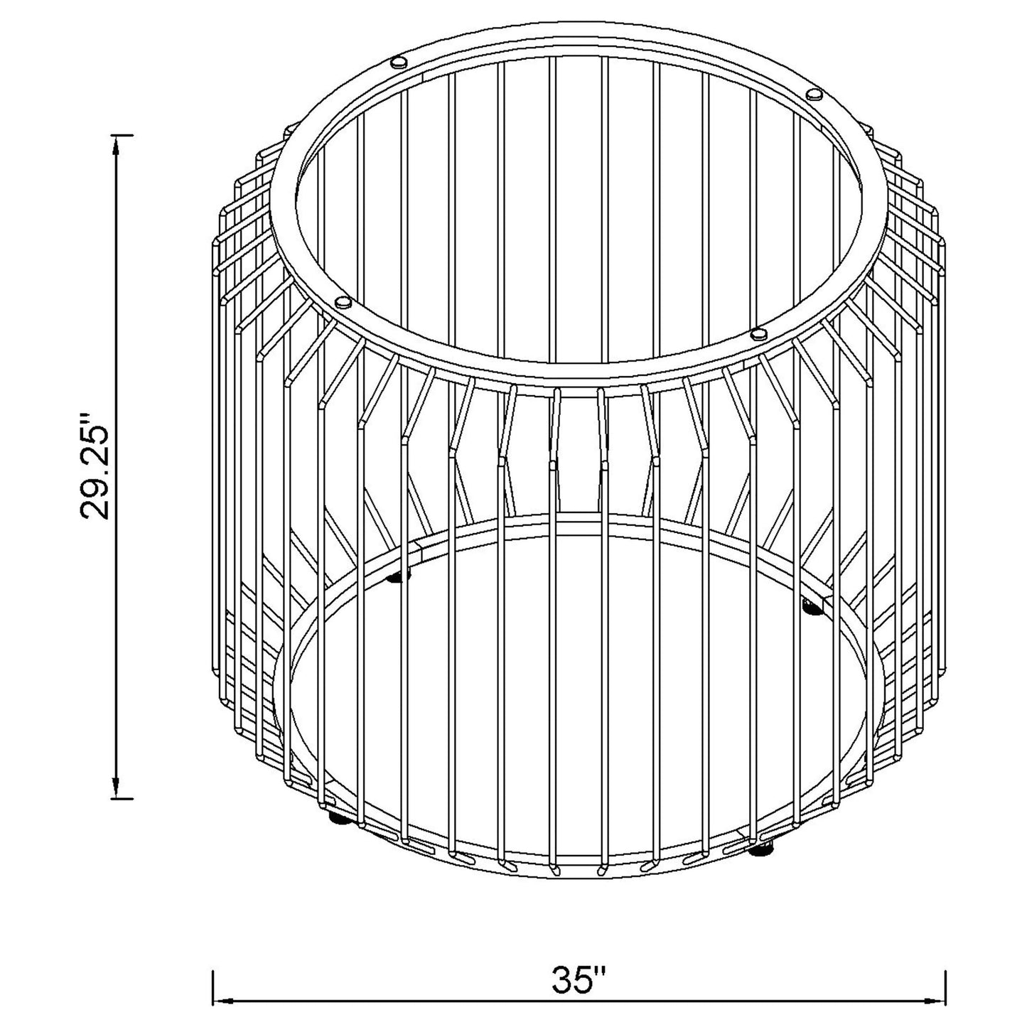 Mesa de comedor redonda de metal Veena con base cromada