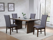Juego de mesa de comedor rectangular Sherwood marrón