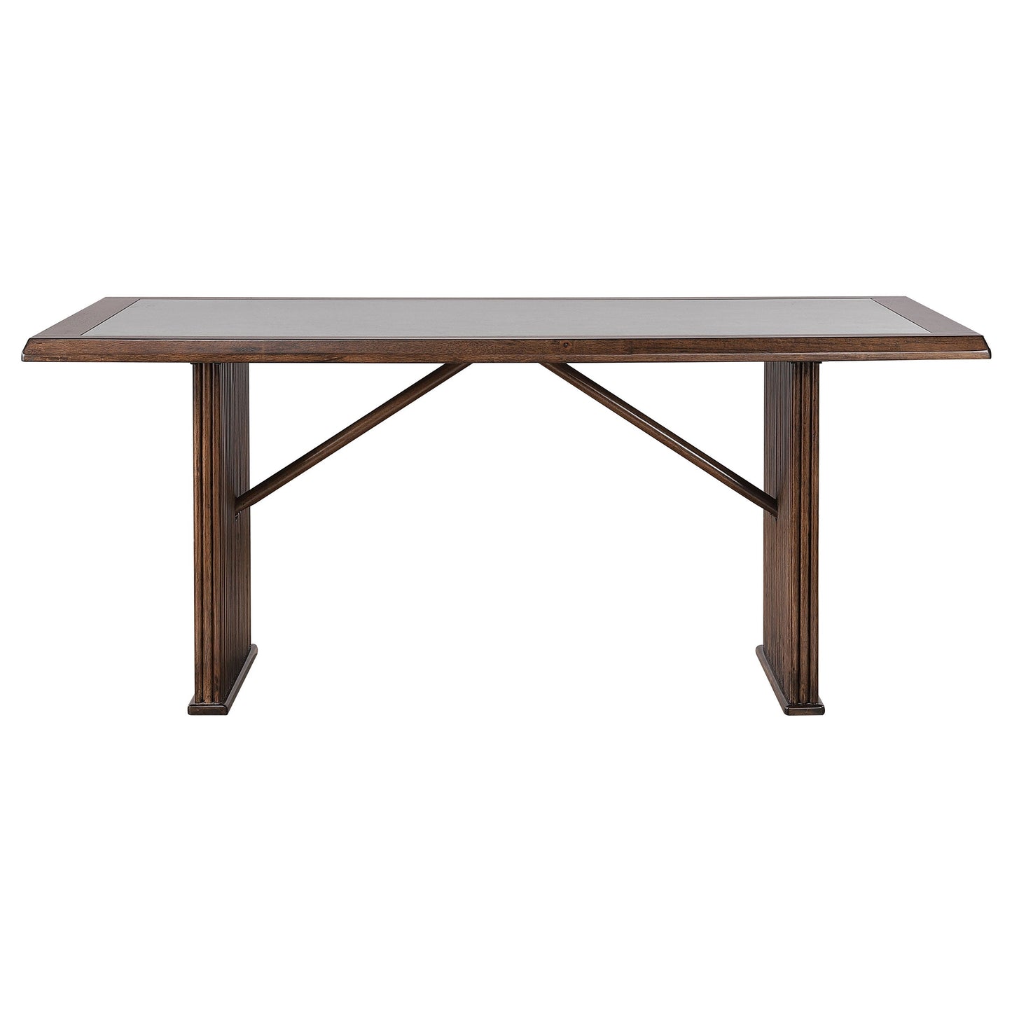 Juego de mesa de comedor rectangular Sherwood marrón