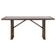 Juego de mesa de comedor rectangular Sherwood marrón
