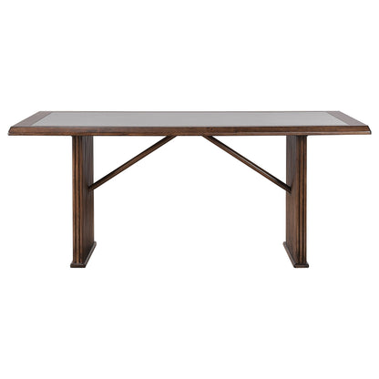 Juego de mesa de comedor rectangular Sherwood marrón