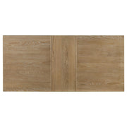 Adina Extension Dining Set Distressed Light Brown