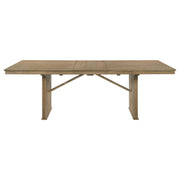 Mesa de comedor extensible Adina de 89 pulgadas, color marrón claro envejecido