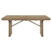 Mesa de comedor extensible Adina de 89 pulgadas, color marrón claro envejecido