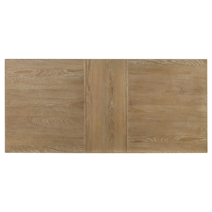 Mesa de comedor extensible Adina de 89 pulgadas, color marrón claro envejecido