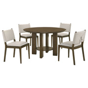Juego de comedor redondo Ottowa de altura de mostrador marrón